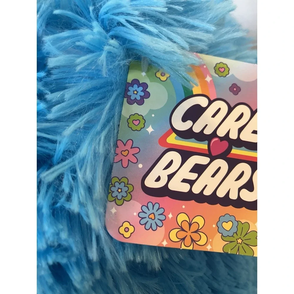NEW Y2K The Care Bears Blue Grumpy Bear Head Easter Basket Plush Toy NWT Jumbo
